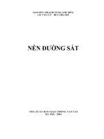 Công Nghệ Đường Sắt - Xây Dựng Nền Đường Sắt Phần 1 doc