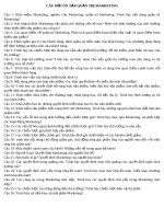 CÂU HỎI ÔN TẬP QUẢN TRỊ MARKETING pptx