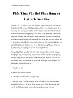 Lịch Sử Tư Tưởng trước Marx - Phần Tám: Văn Hoá Phục Hưng và Cải cách Tôn Giáo ppt