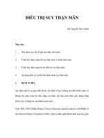 ĐIỀU TRỊ SUY THẬN MÃN pdf