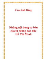 Những nội dung cơ bản của tư tưởng đạo đức Hồ Chí Minh – Cảm tình Đảng doc