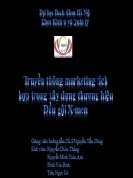 truyền thông marketing tích hợp trong xây dựng thương hiệu dầu gội x-men