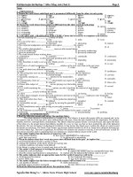 Tài liệu luyện thi Đại học Môn Tiếng Anh (Test 1) pdf