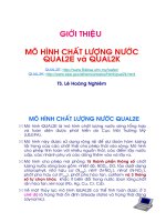 Mô hình hóa môi trường - Mô hình chất lượng nước QUAL2E và QUAL2K ppsx