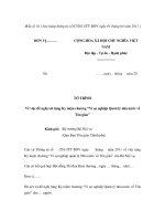 MẪU TỜ TRÌNH Về việc đề nghị xét tặng Kỷ niệm chương “Vì sự nghiệp Quản lý nhà nước về Tôn giáo” potx