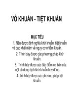 Giáo án khoa điều dưỡng - VÔ KHUẨN - TIỆT KHUẨN pps