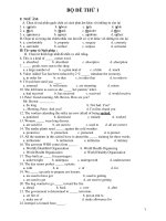 ÔN THI THỬ ĐẠI HỌC - BỘ ĐỀ THỨ 1 docx