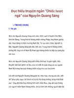 Đọc hiểu truyện ngắn 