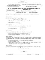 KỲ THI TUYỂN SINH LỚP 10 THPT CHUYÊN NGOẠI NGỮ NĂM 2010 - MÔN TOÁN doc