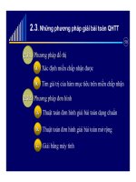 Các phương pháp giải bài toán qui hoạch tuyến tính ppsx