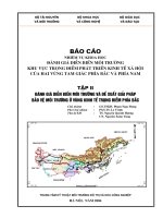 Đánh giá diễn biến môi trường và đề xuất giải pháp bảo vệ môi trường ở vùng kinh tế trọng điểm phía Bắc