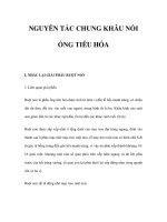 NGUYÊN TẮC CHUNG KHÂU NỐI ỐNG TIÊU HÓA pdf