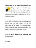 Những chủ đề nên nói và nên tránh trong giao tiếp docx