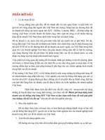 chiến lược kinh doanh của kfc- đánh giá hoạt động kinh doanh của hệ thống nhà hàng kfc việt nam và lựa chọn triến lược đề xuất giải phát cho những vấn đề còn tồn tại- quản trị chiến lược