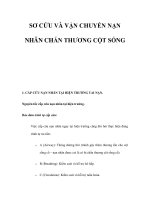 SƠ CỨU VÀ VẬN CHUYỂN NẠN NHÂN CHẤN THƯƠNG CỘT SỐNG ppt