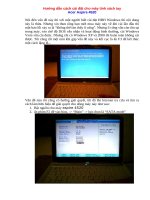 Hướng dẫn cách cài đặt cho máy tính xách tay Acer Aspire 4520 ppsx