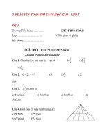 2 ĐỀ LUYỆN TOÁN THI CUỐI HỌC KÌ II – LỚP 5 pdf