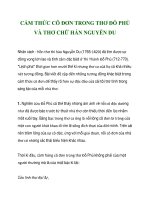 CẢM THỨC CÔ ĐƠN TRONG THƠ ĐỖ PHỦ VÀ THƠ CHỮ HÁN NGUYỄN DU_1 pdf