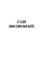 LÝ LUẬN HÀNH CHÍNH NHÀ NƯỚC pot