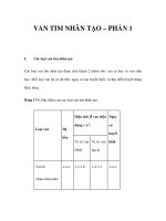 VAN TIM NHÂN TẠO – PHẦN 1 ppt