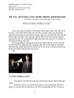 Bài kiểm tra cuối khóa môn Kỹ năng thuyết trình - Mã 04 ppt