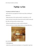 Giáo trình quản trị khách sạn, nhà hàng - Nghiệp vụ bàn potx