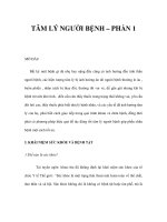 TÂM LÝ NGƯỜI BỆNH – PHẦN 1 pdf
