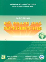 Giáo trình KẾ HOẠCH HÓA PHÁT TRIỂN KINH TẾ XÃ HỘI - Mở đầu pot