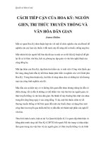 Quyền sở hữu trí tuệ - CÁCH TIẾP CẬN CỦA HOA KỲ: NGUỒN GIEN, TRI THỨC TRUYỀN THỐNG VÀ VĂN HÓA DÂN GIAN pdf