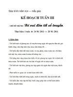 Giáo trình mầm non – mẫu giáo: tuần 3 chủ đề em vui đón tết cổ truyền doc