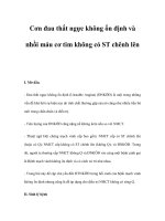 Cơn đau thắt ngực không ổn định và nhồi máu cơ tim không có ST chênh lên pptx