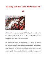 Hệ thống kiến thức ôn thi THPT môn Lịch sử docx