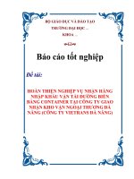 BÁO CÁO TỐT NGHIỆP: 
