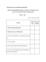 MẪU BÁO CÁO TÌNH HÌNH HUY ĐỘNG VÀ CHO VAY VỐN BẰNG VÀNG CỦA CÁC TỔ CHỨC TÍN DỤNG TRÊN ĐỊA BÀN pot