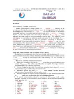 KỲ THI HỌC SINH GIỎI ĐỒNG BẰNG SÔNG CỬU LONG ĐỀ 4 - Trường THPT Chuyên Phan Ngọc Hiển docx