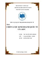 chiến lược kinh doanh quốc tế của kfc (2013)