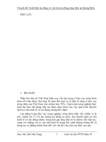 Xuất khẩu lao động và việc làm lao động nông thôn tại Quảng Bình