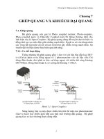 Giáo trình môn QUANG ĐIỆN TỬ - Chương 7 potx