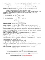 Đề thi thử 2011 môn Toán chuyên Nguyễn Huệ Hà Nội lần 3 (có đáp án) doc