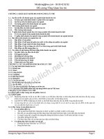 Đề cương Tổng Quan lưu trú ppt