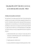Liệu pháp điều trị HCV hiện thời và vai trò của nó với chiến lược điều trị ban đầu – Phần 2 pdf