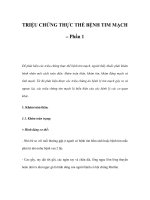 TRIỆU CHỨNG THỰC THỂ BỆNH TIM MẠCH – Phần 1 docx