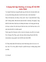 6 dạng bài tập thường có trong đề thi ĐH môn Sinh potx