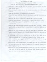 Đề thi môn: khoa học quản lý đại cương pptx