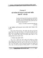 Giáo trình KẾ HOẠCH HÓA PHÁT TRIỂN KINH TẾ XÃ HỘI - Chương 2 doc