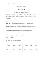 Các nguồn nước khoáng & nước nóng Việt Nam - Mô tả các nguồn nước khoáng và nước nóng ở Việt Nam 21 docx