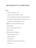 ĐIỀU TRỊ XƠ GAN VÀ CÁC BIẾN CHỨNG pptx