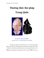 Thư pháp và hội họa Trung Quốc - Thưởng thức thư pháp Trung Quốc pps