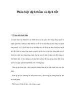 Phân biệt dịch thấm và dịch tiết pps