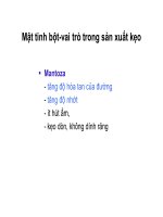 Bài giảng : CÔNG NGHỆ SẢN XUẤT BÁNH KẸO part 3 doc